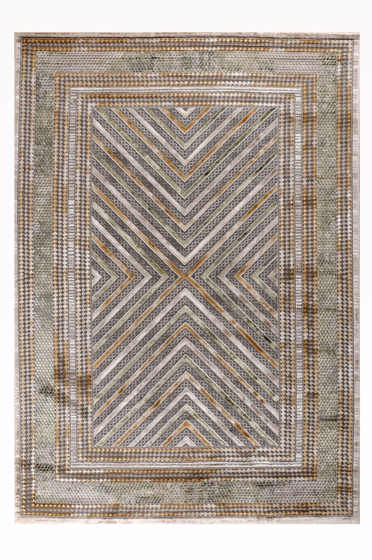 Tzikas Carpets Xali ''ELEMENTS'' Prasino/Menta 200x290cm 39801-040